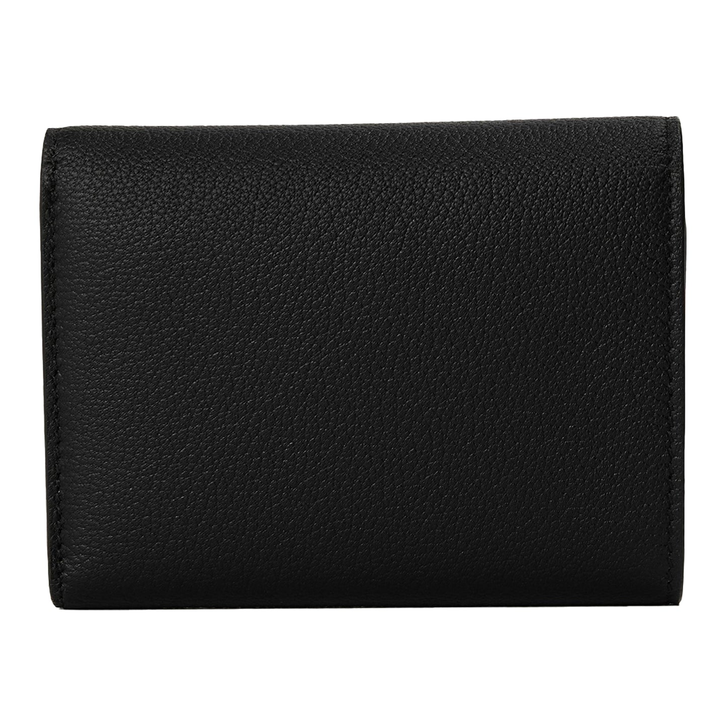 Black - Back - Tiffany & Co T Logo Leather Coin Purse