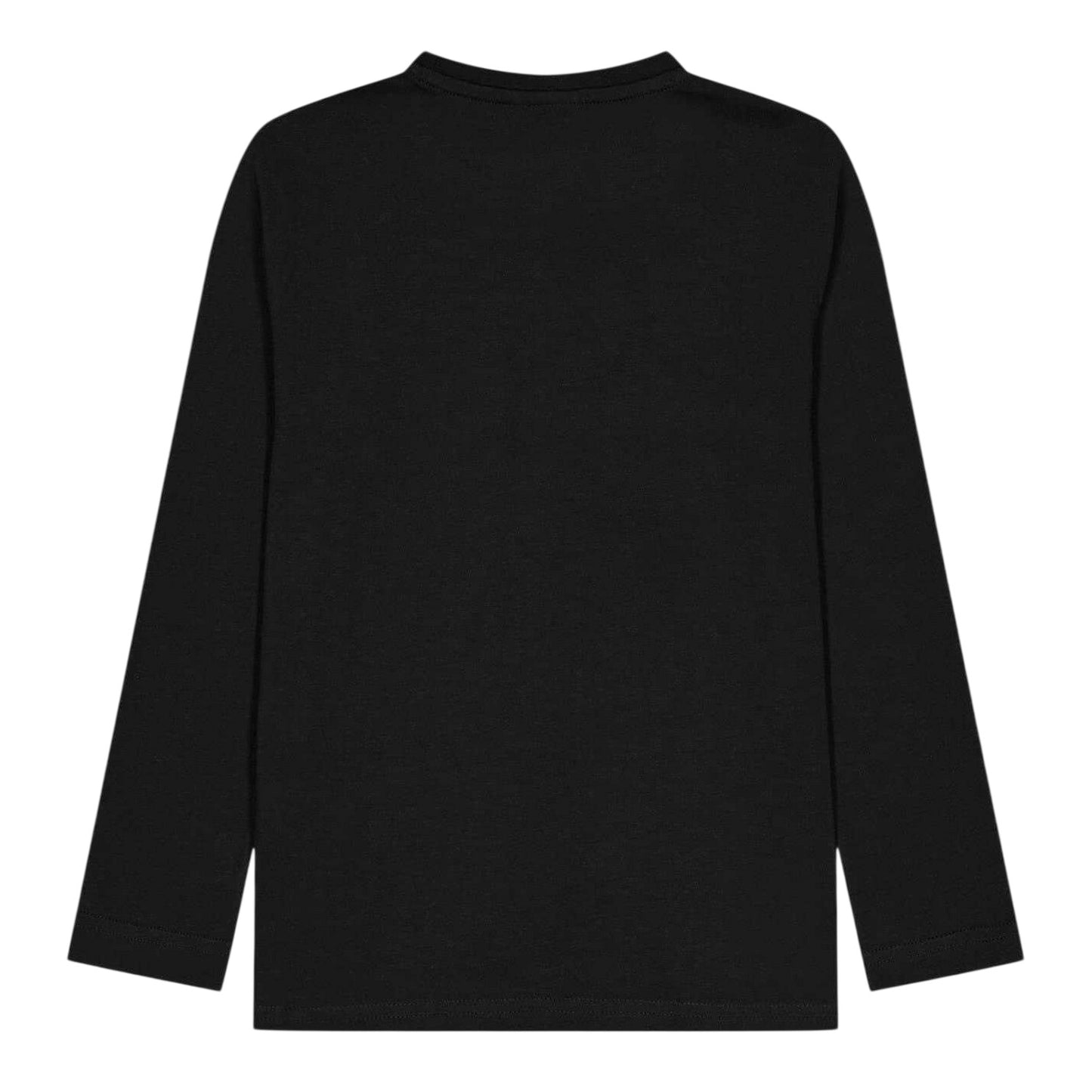 Black - Back - Boss Boys Logo Long-Sleeved T-Shirt