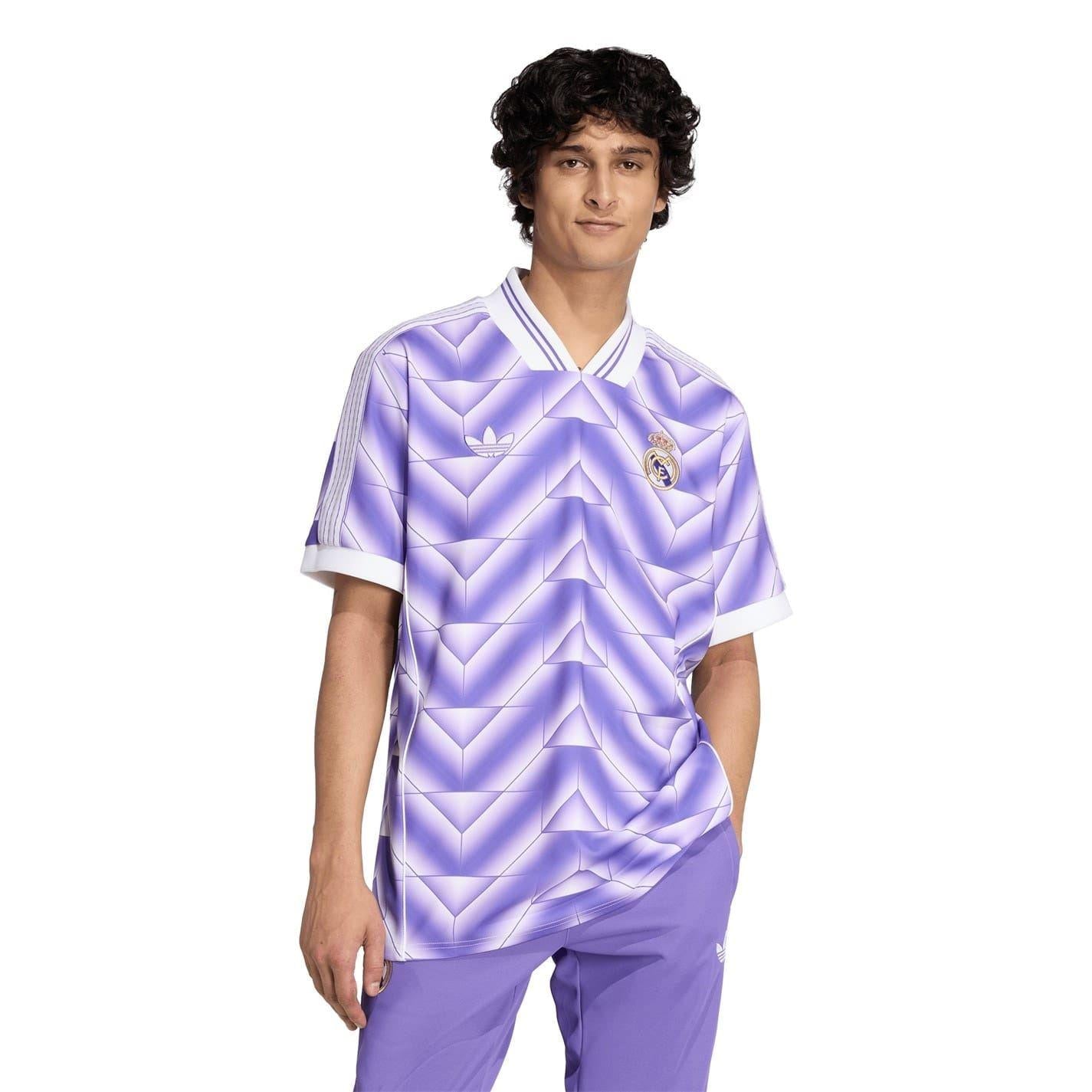 Purple-White - Side - Adidas Mens 25-26 Real Madrid CF Jersey