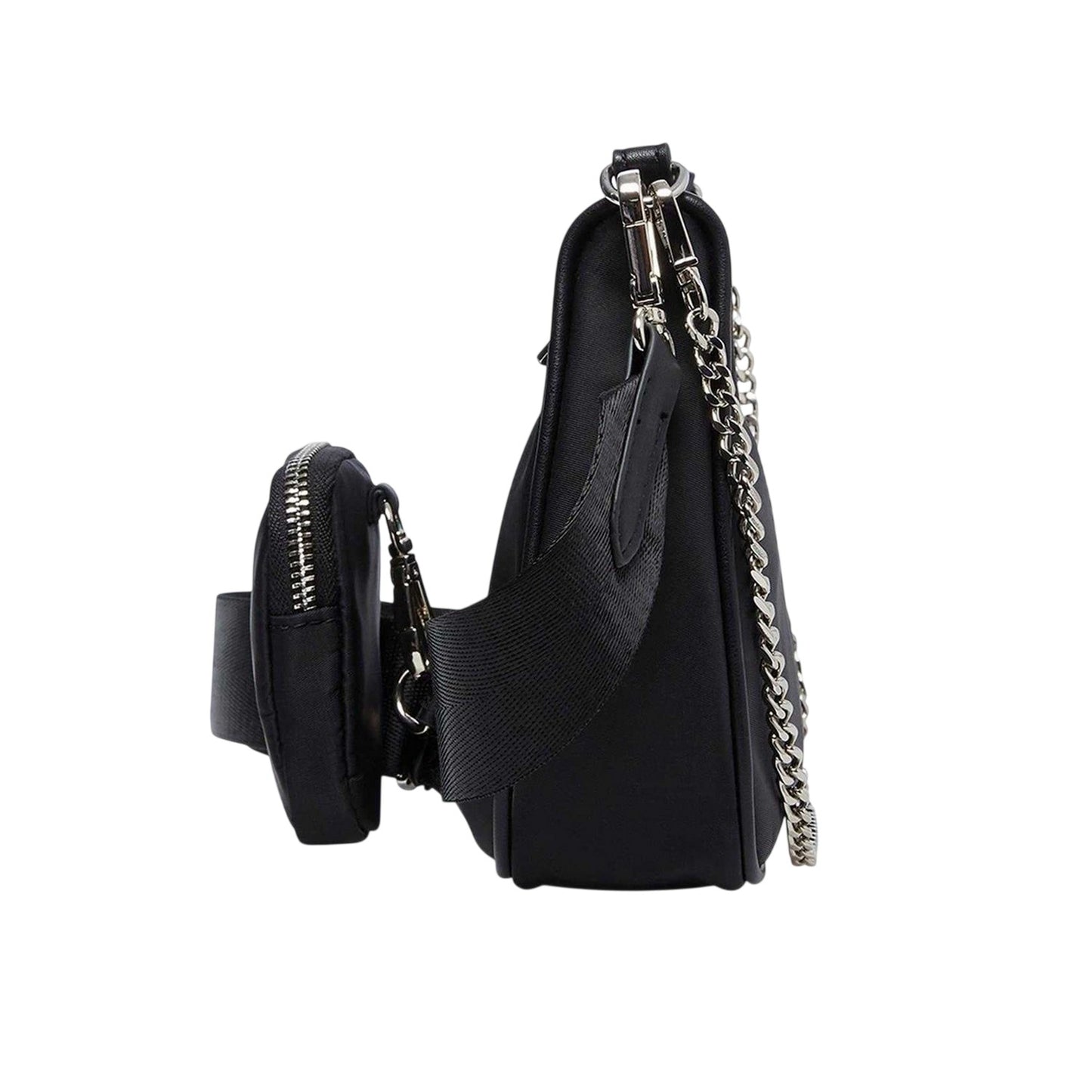 Black - Side - Steve Madden Going Out Crossbody Bag