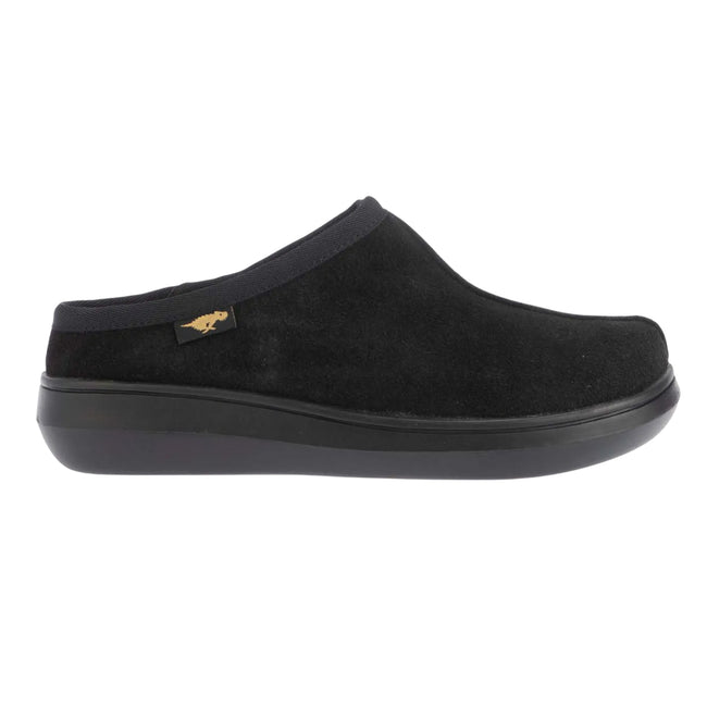 Black - Side - Rocket Dog Womens-Ladies Sugar Glider Suede Mule Slippers