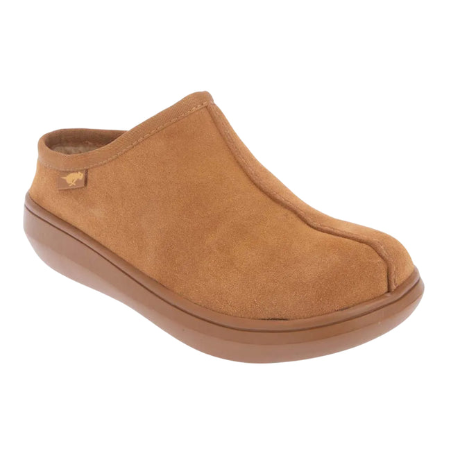 Camel - Front - Rocket Dog Womens-Ladies Sugar Glider Suede Mule Slippers