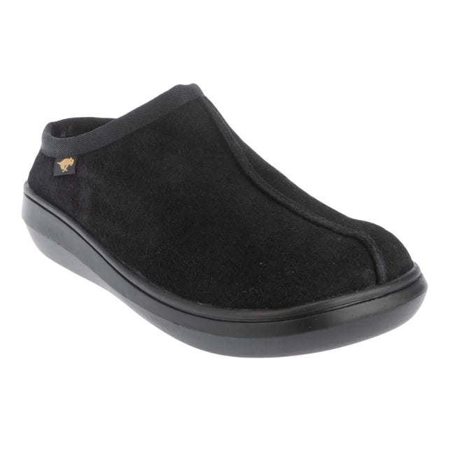 Black - Front - Rocket Dog Womens-Ladies Sugar Glider Suede Mule Slippers