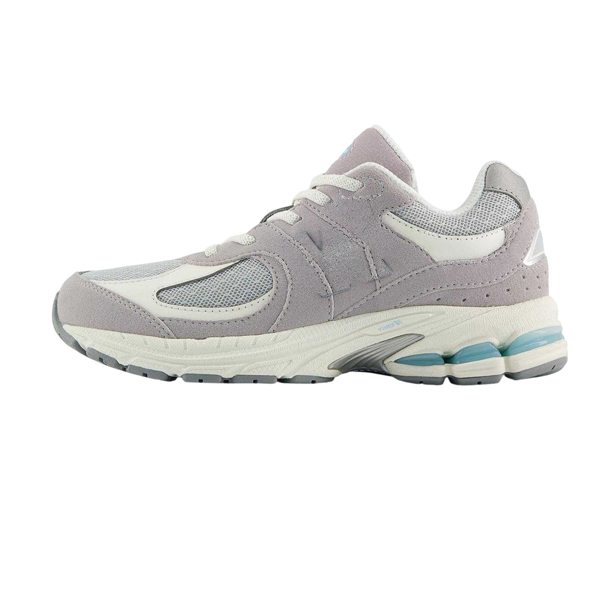 Light Grey - Back - New Balance Childrens-Kids 2002 Leather Trainers