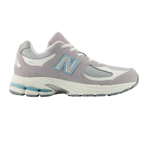 Light Grey - Front - New Balance Childrens-Kids 2002 Leather Trainers
