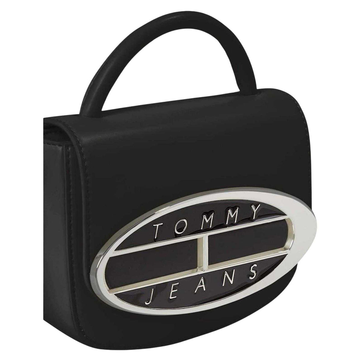 Black - Lifestyle - Tommy Jeans Oval Logo 0.75L Crossbody Bag