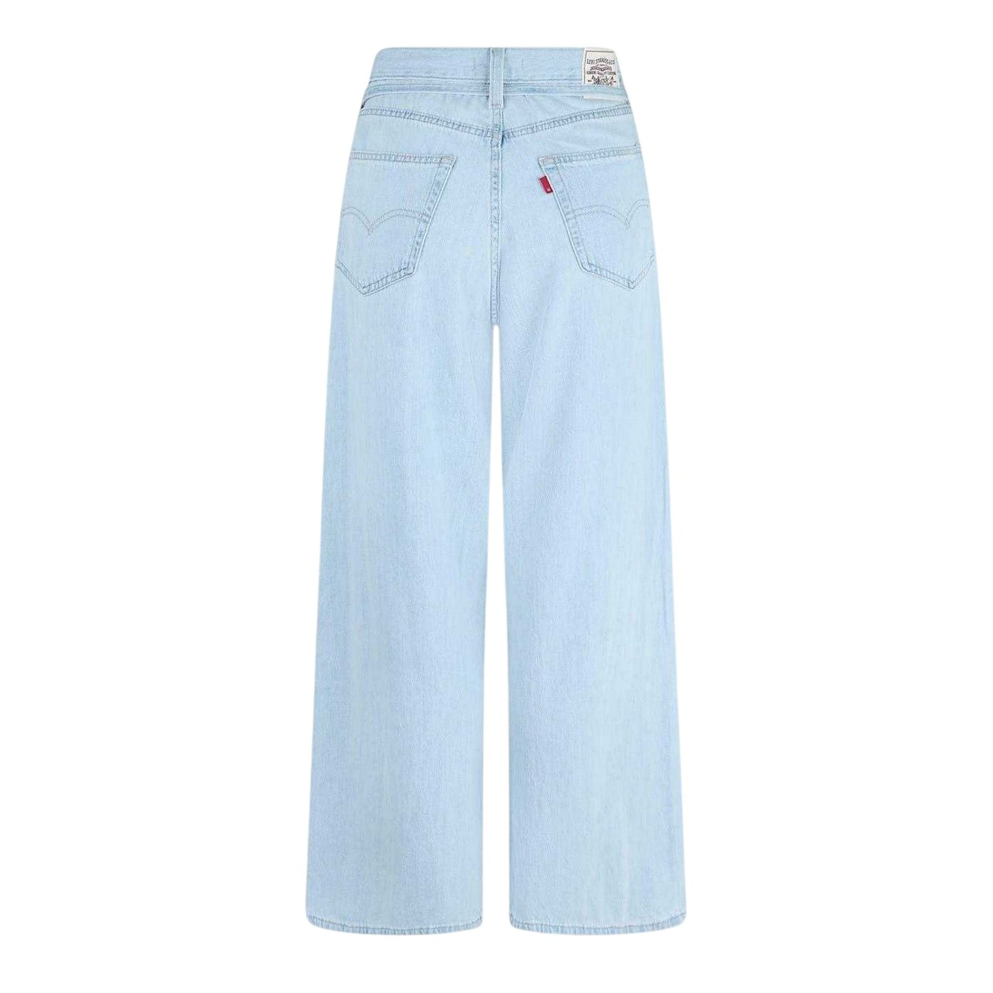 Denim - Back - Levis Womens-Ladies Wide Leg Relaxed Fit Jeans