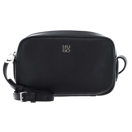 Black - Front - Hugo Chris 2.0 Leather Crossbody Bag