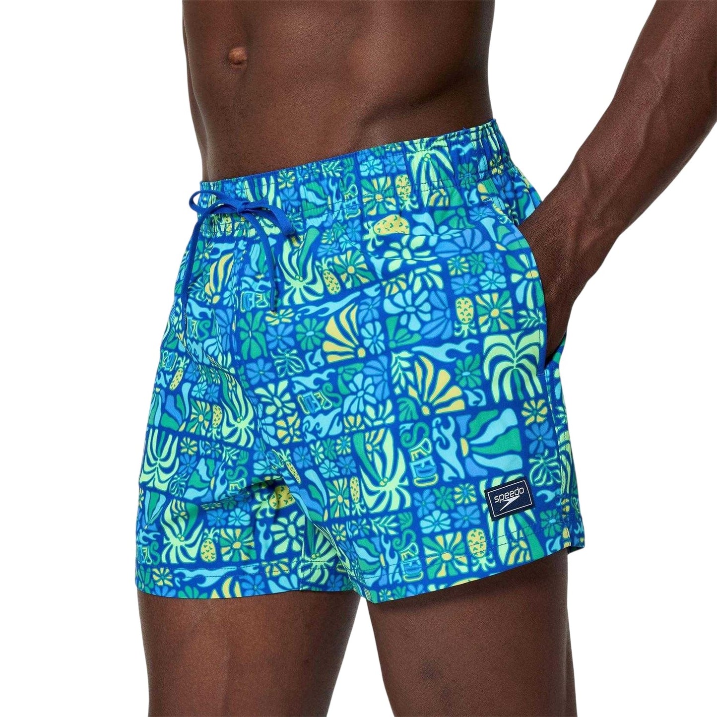 Sapphire Blue - Lifestyle - Speedo Mens Redondo Edge Volley Swimming Swim Shorts