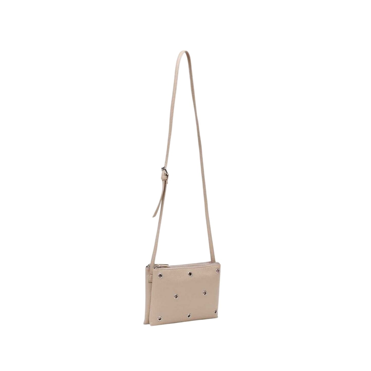 Beige - Lifestyle - Firetrap Eyelets Faux Leather Crossbody Bag