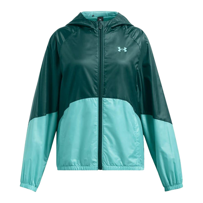 Blue - Front - Under Armour Girls Sportstyle Windbreaker