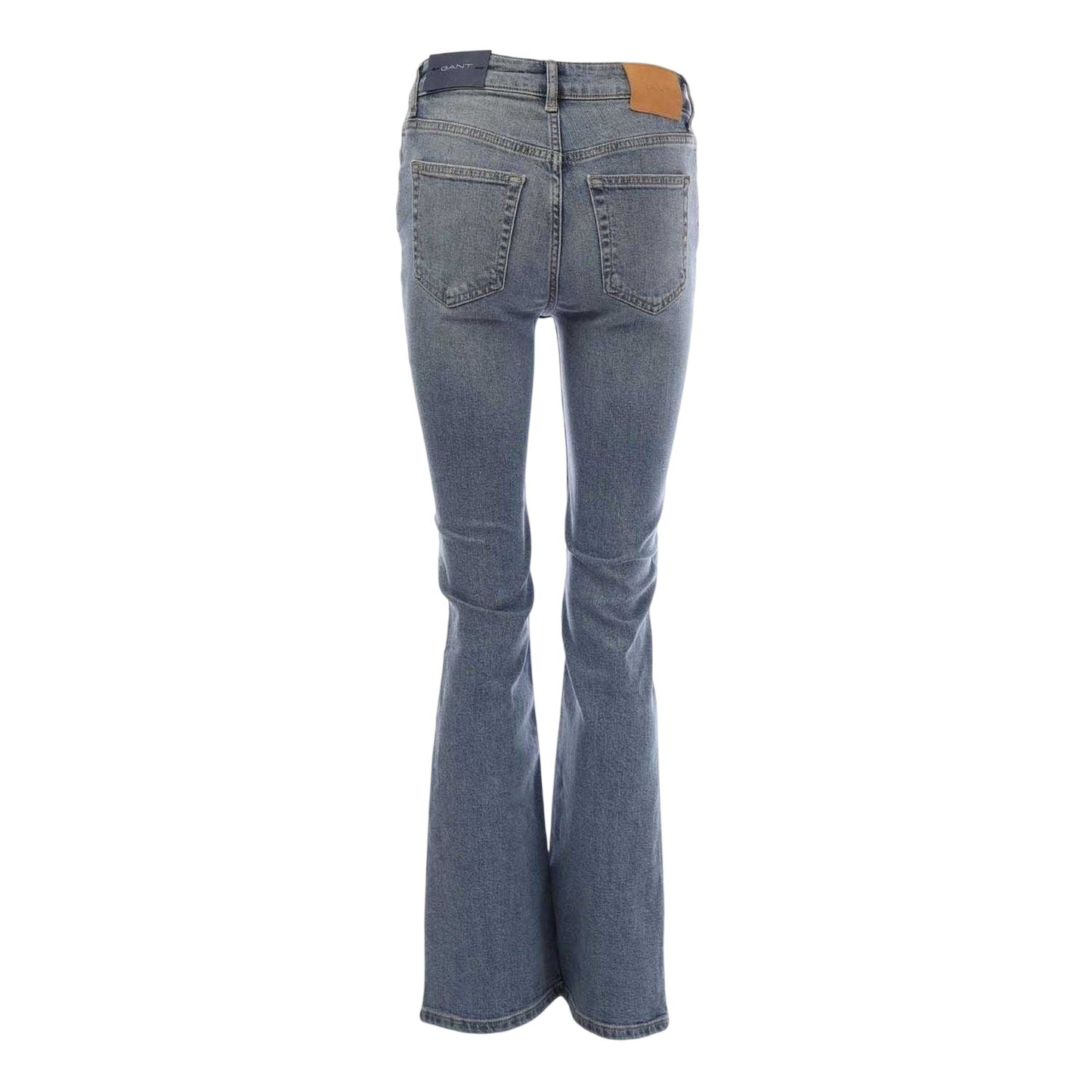 Light Blue - Back - Gant Womens-Ladies Flared Jeans