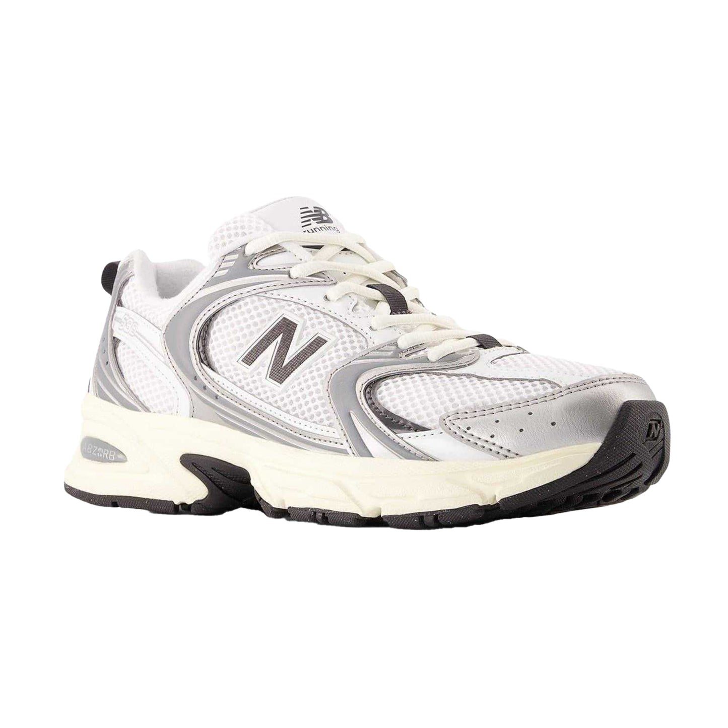 White-Black-Silver - Pack Shot - New Balance Womens-Ladies 530 Trainers
