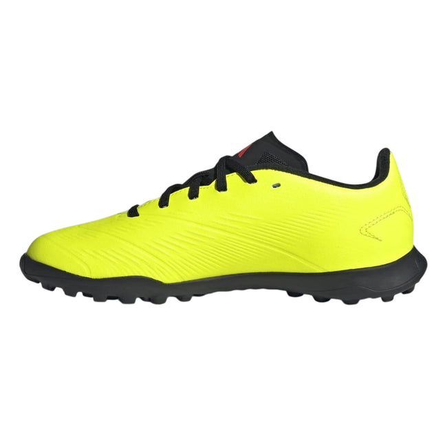 Yellow-Black - Side - Adidas Childrens-Kids Predator League Turf Football Boots