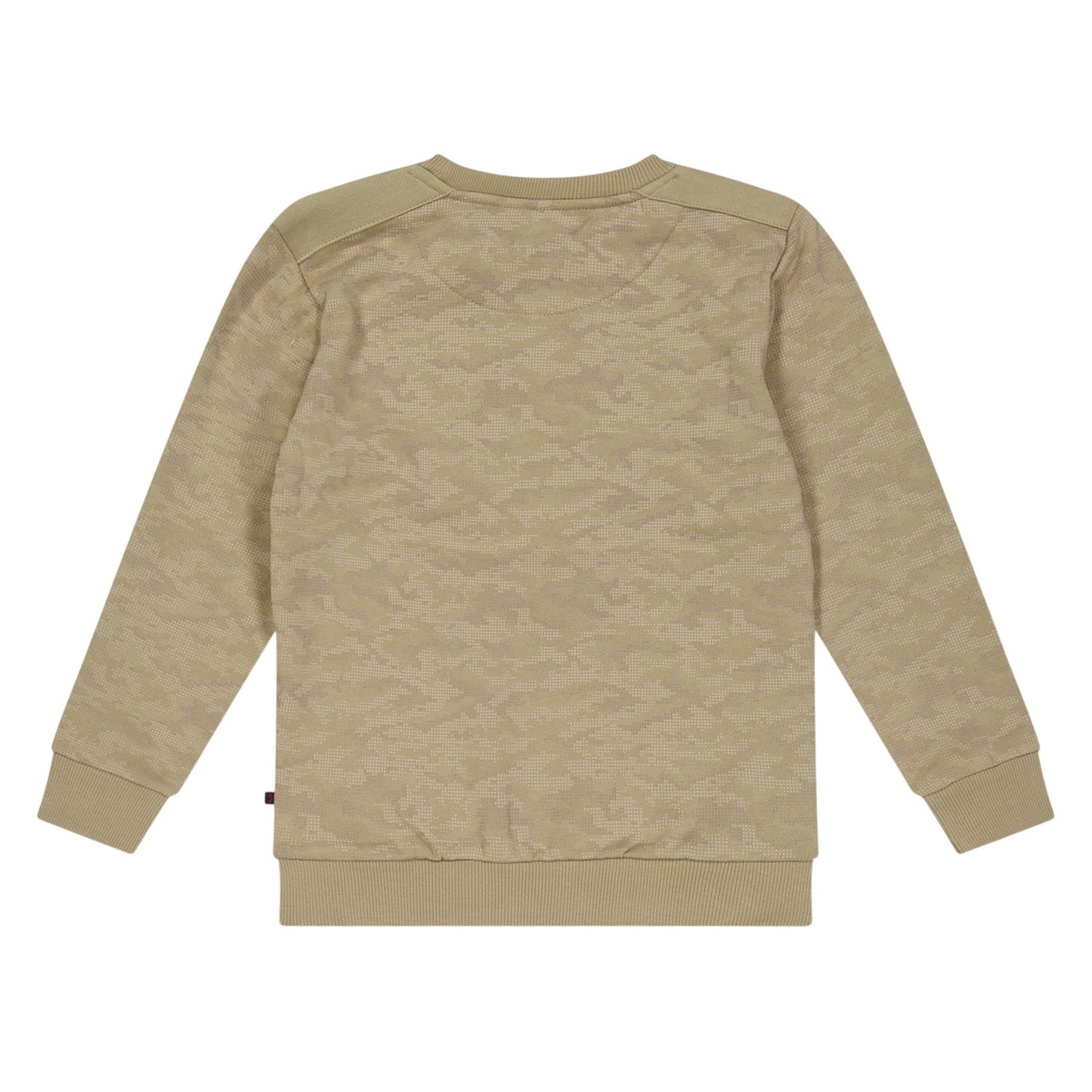 Brown - Back - Farah Childrens-Kids Camo Crew Neck Sweatshirt