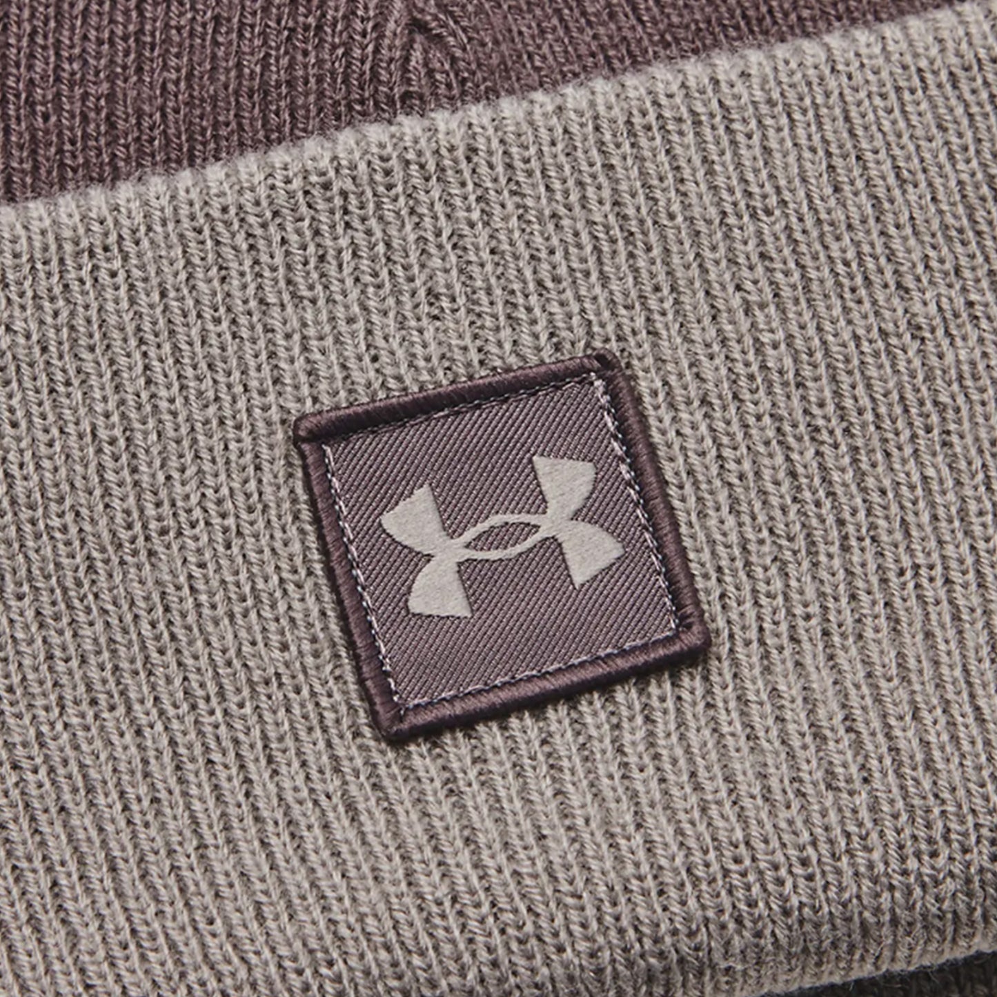 Grey - Back - Under Armour Mens Halftime Shallow Cuffed Beanie
