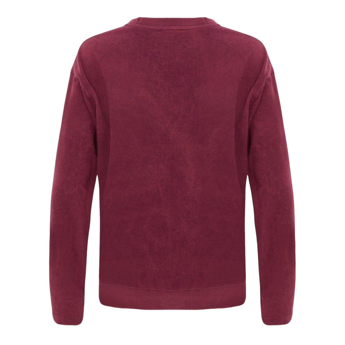 Burgundy - Back - I Saw It First Womens-Ladies Side Stripe Sweatshirt