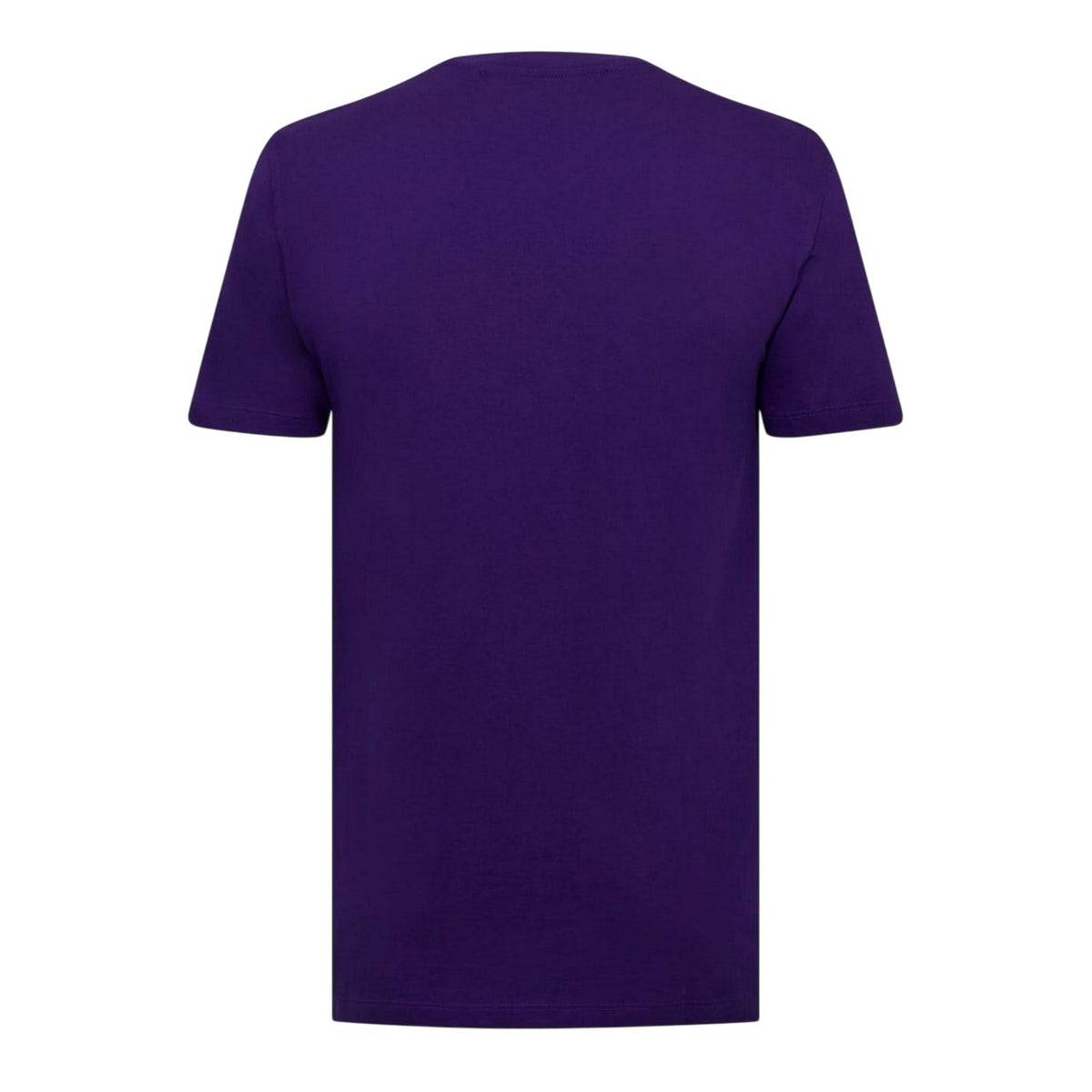 Purple - Back - Off White Mens Mirror Cotton Regular Short-Sleeved T-Shirt