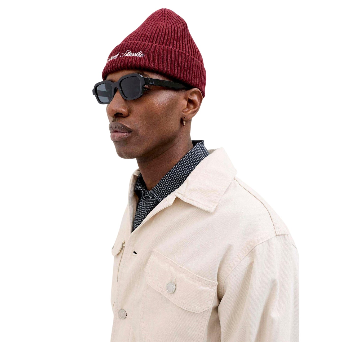 Black Iris - Pack Shot - Jack And Jones Mens Ryder Rectangular Sunglasses