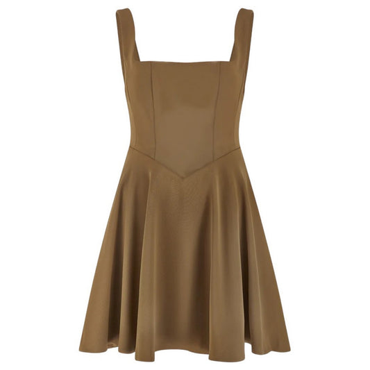 Olive - Front - Muse Womens-Ladies The Ultimate Midi Dress