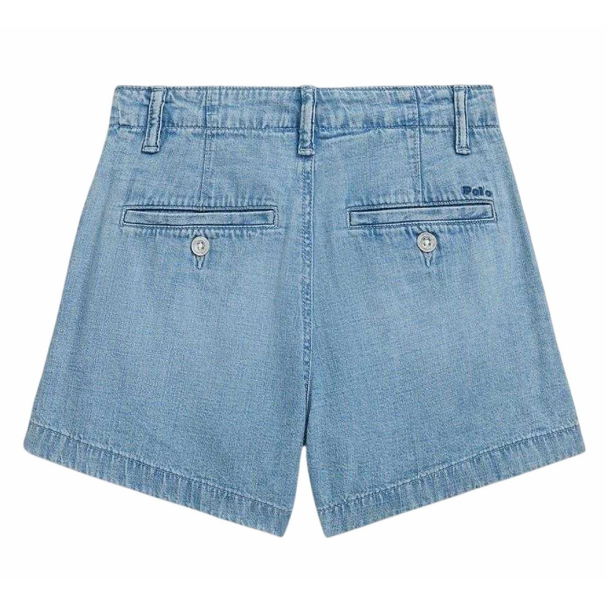 Blue Wash - Back - Ralph Lauren Childrens-Kids Polo Denim Shorts