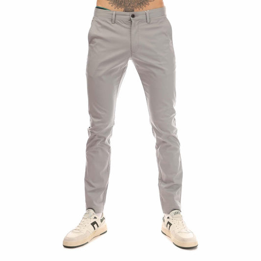 Grey - Front - Gant Mens Hallden Chinos