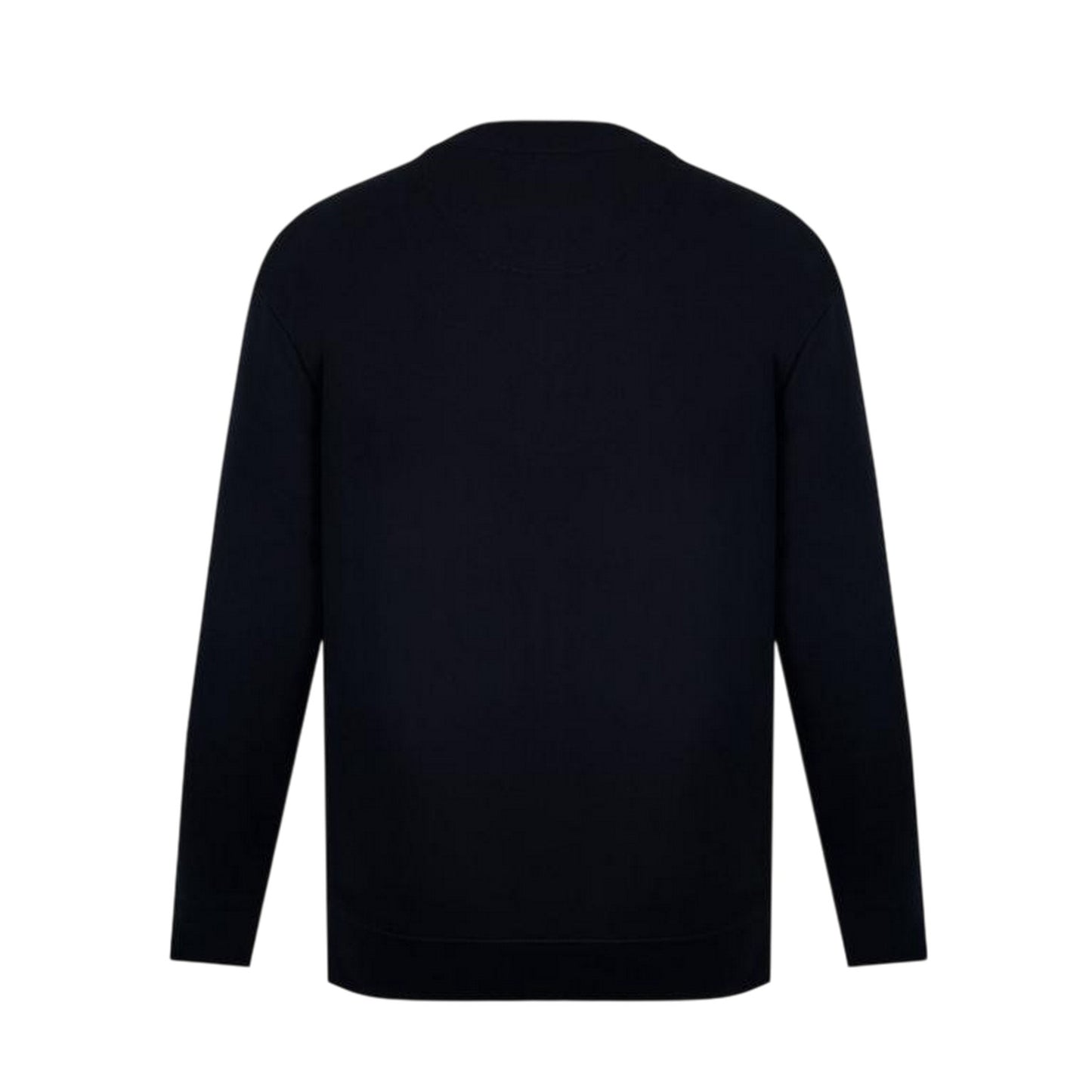 Black - Back - Firetrap Mens Logo Regular Sweater Top