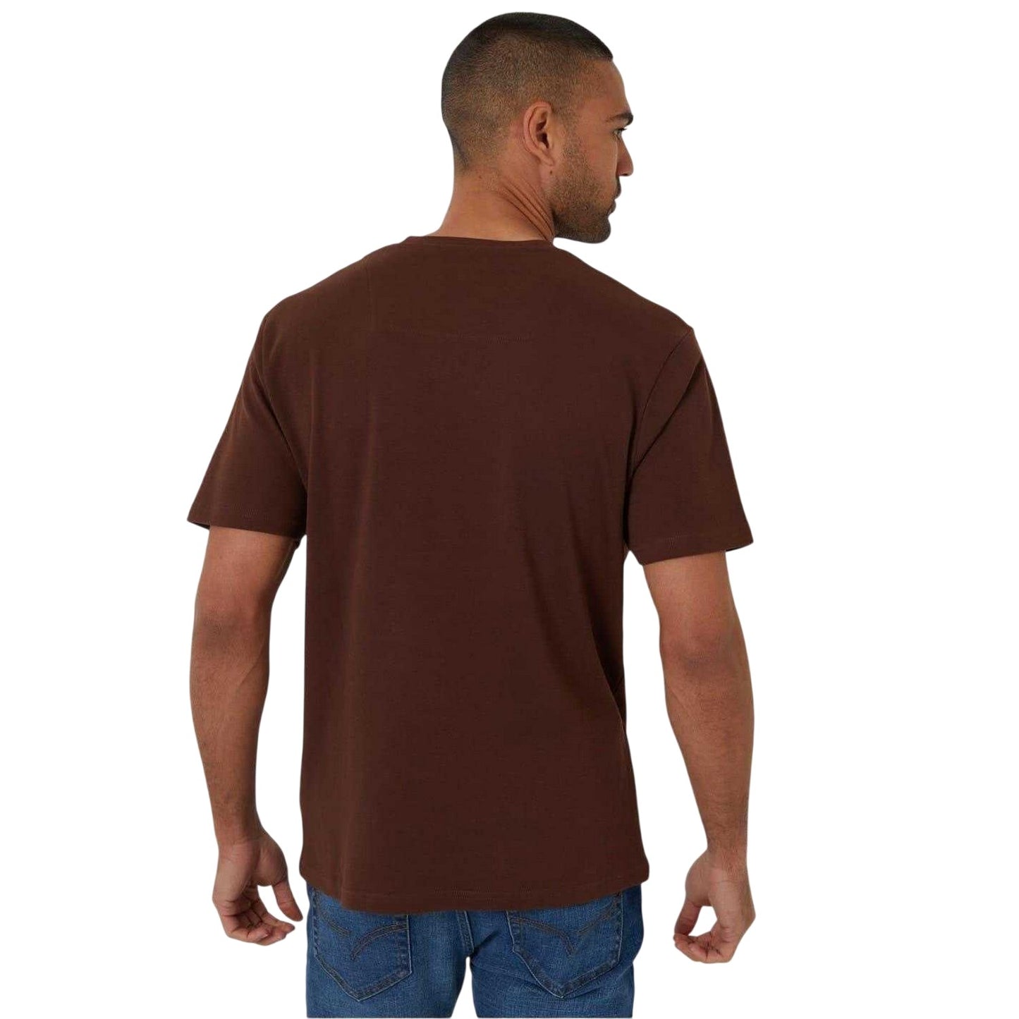 Chestnut - Back - Threadbare Mens Havana T-Shirt
