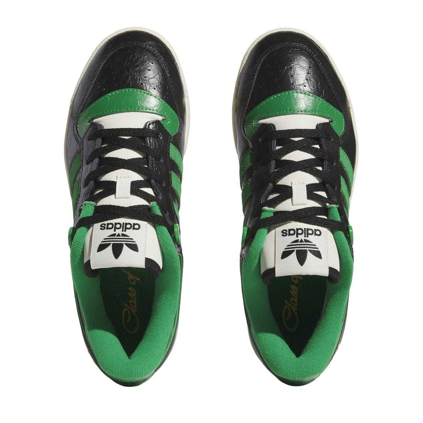 Black - Lifestyle - Adidas Unisex Adult Rivalry Leather Low Flat Trainers