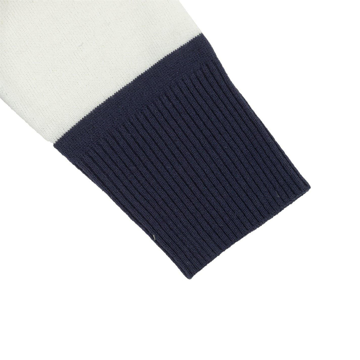 Navy-White - Pack Shot - SoulCal Womens-Ladies Stripe Acrylic Jumper