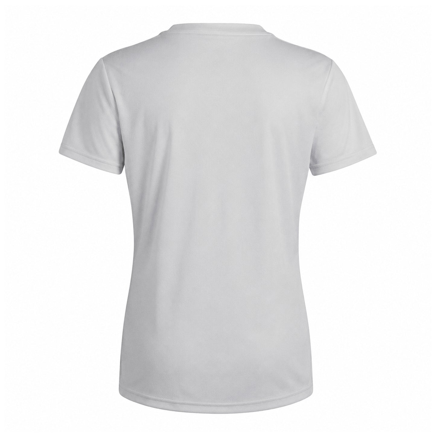 Grey - Back - Adidas Womens-Ladies Designed 2 Move 3 Stripes T-Shirt