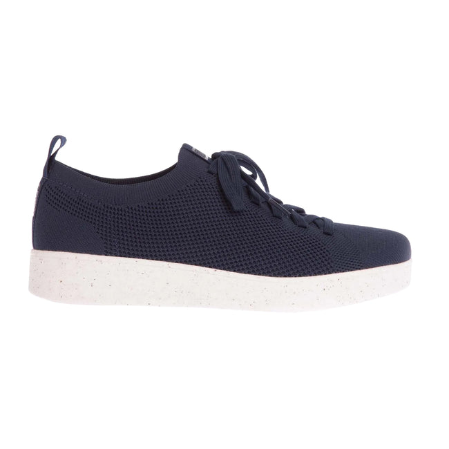 Navy - Side - FitFlop Womens-Ladies Rally E01 Multi-Knit Trainers