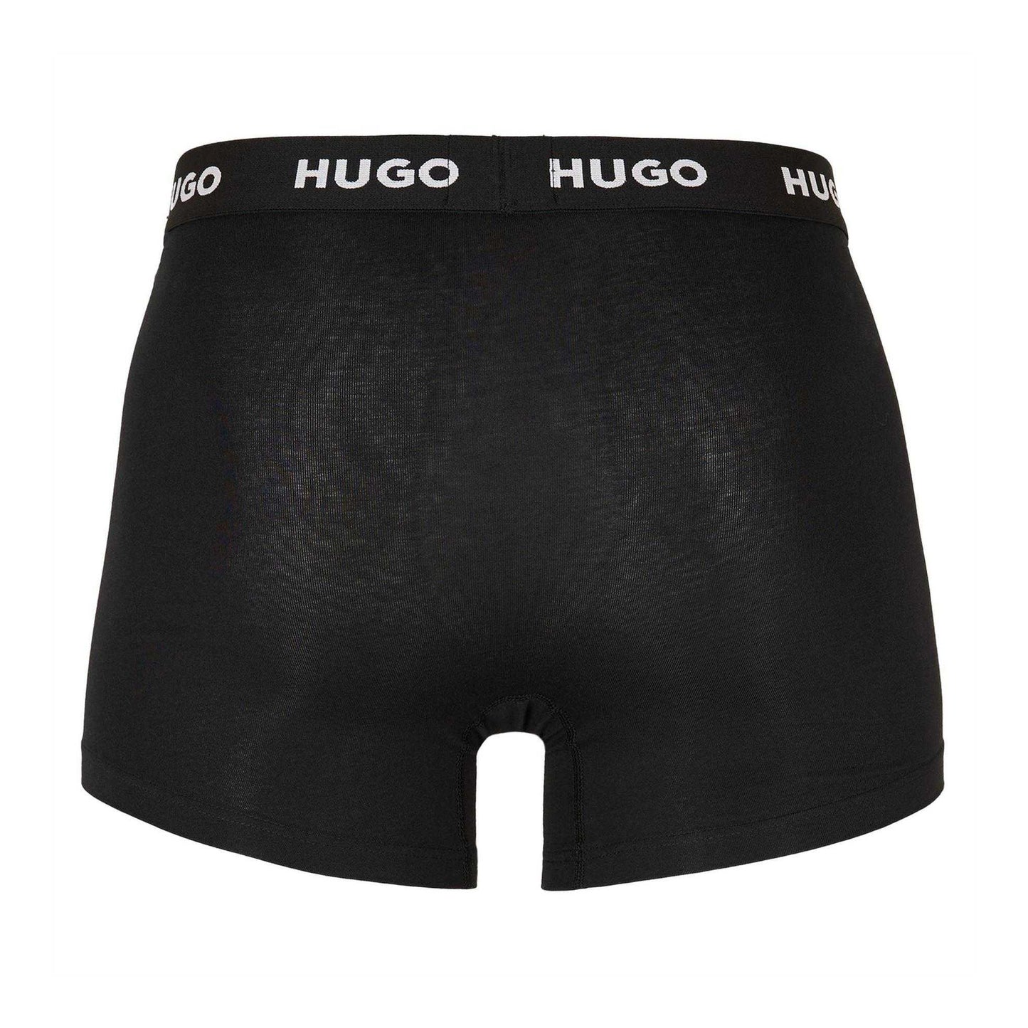 Black - Back - Hugo Mens Snug Fit Boxer Shorts (Pack of 3)