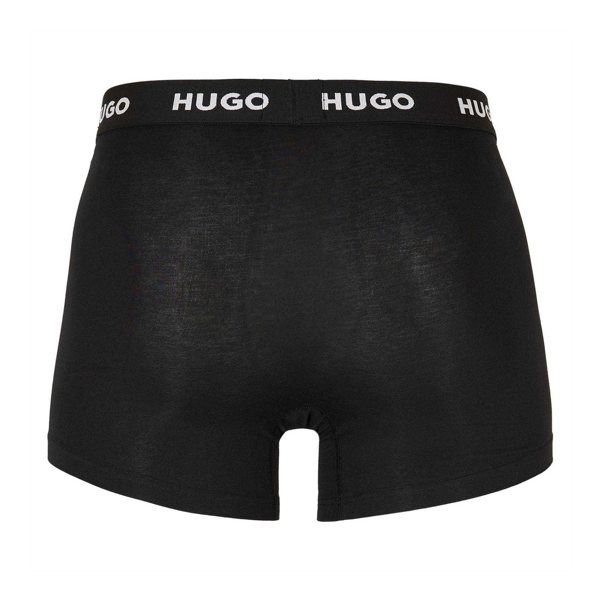 Black - Back - Hugo Mens Snug Fit Boxer Shorts (Pack of 3)