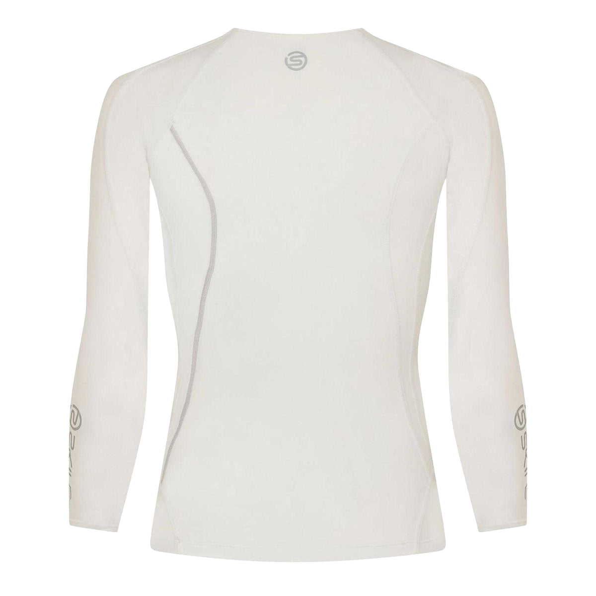 White - Back - Skins Mens Compression Workout Base Layer Top