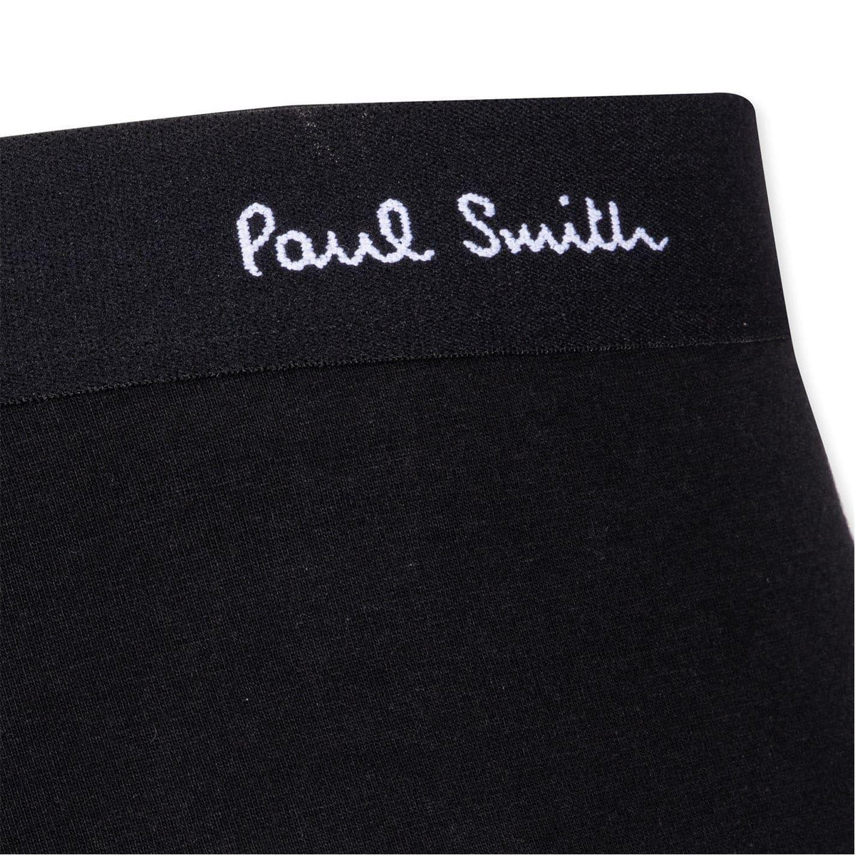 Multicoloured-Black - Pack Shot - Paul Smith Mens Logo Cotton Boxer Shorts (Pack of 3)