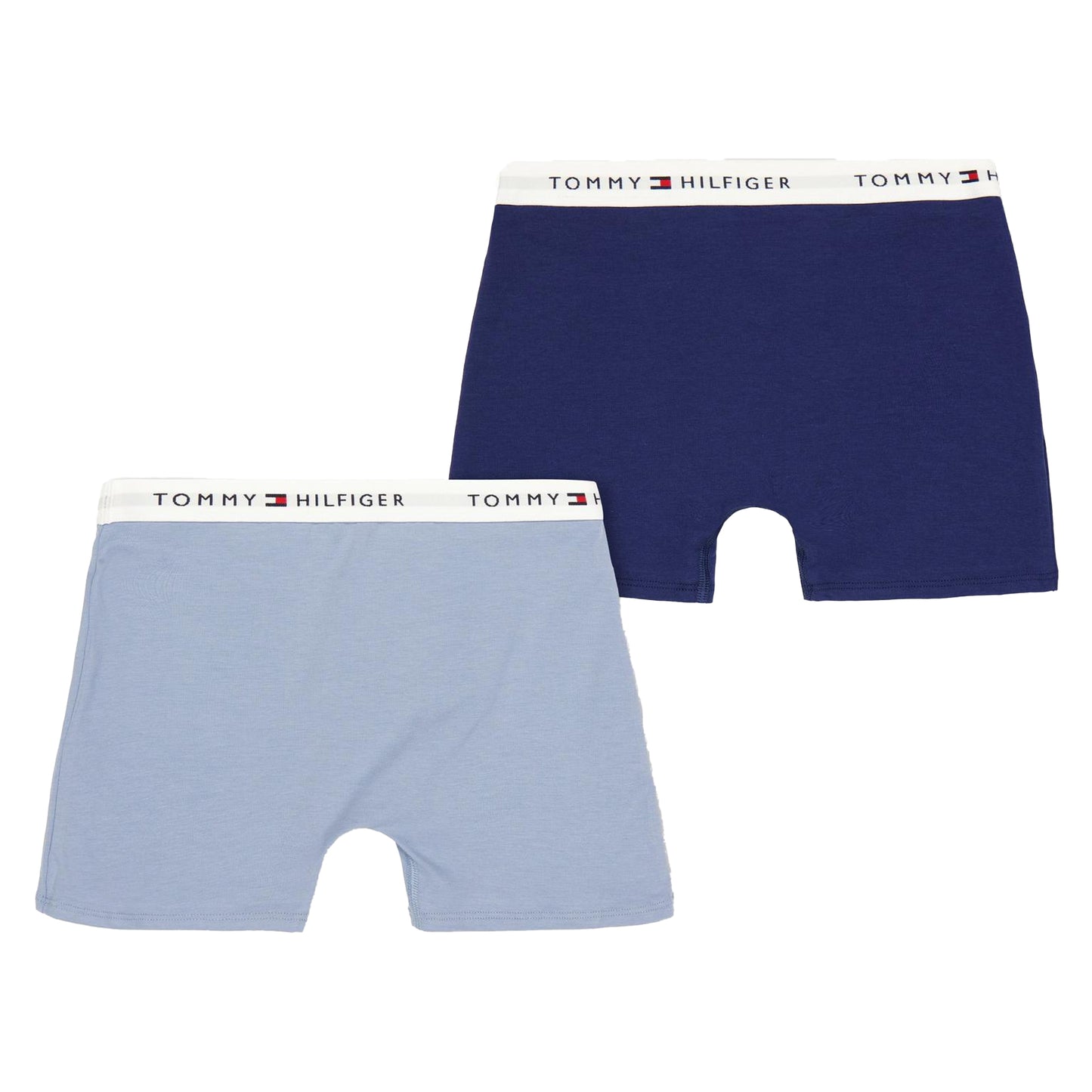 Blue-Navy - Back - Tommy Hilfiger Boys Boxer Shorts (Pack of 2)