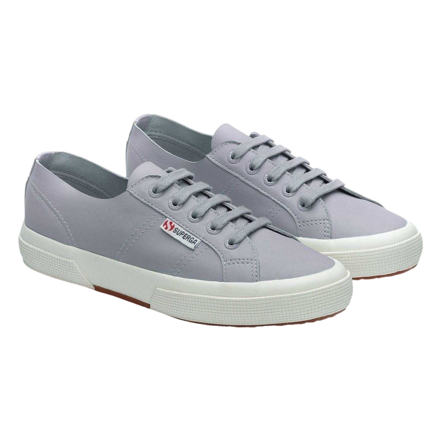Blue - Pack Shot - Superga Womens-Ladies 2750 Nappa Leather Flat Shoes