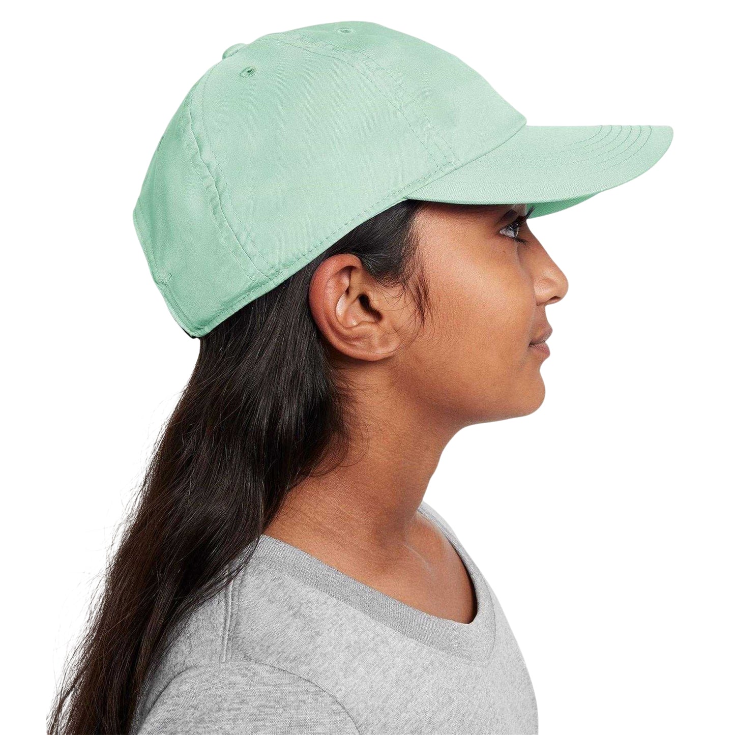 Barley Green - Side - Nike Childrens-Kids Swoosh Baseball Cap