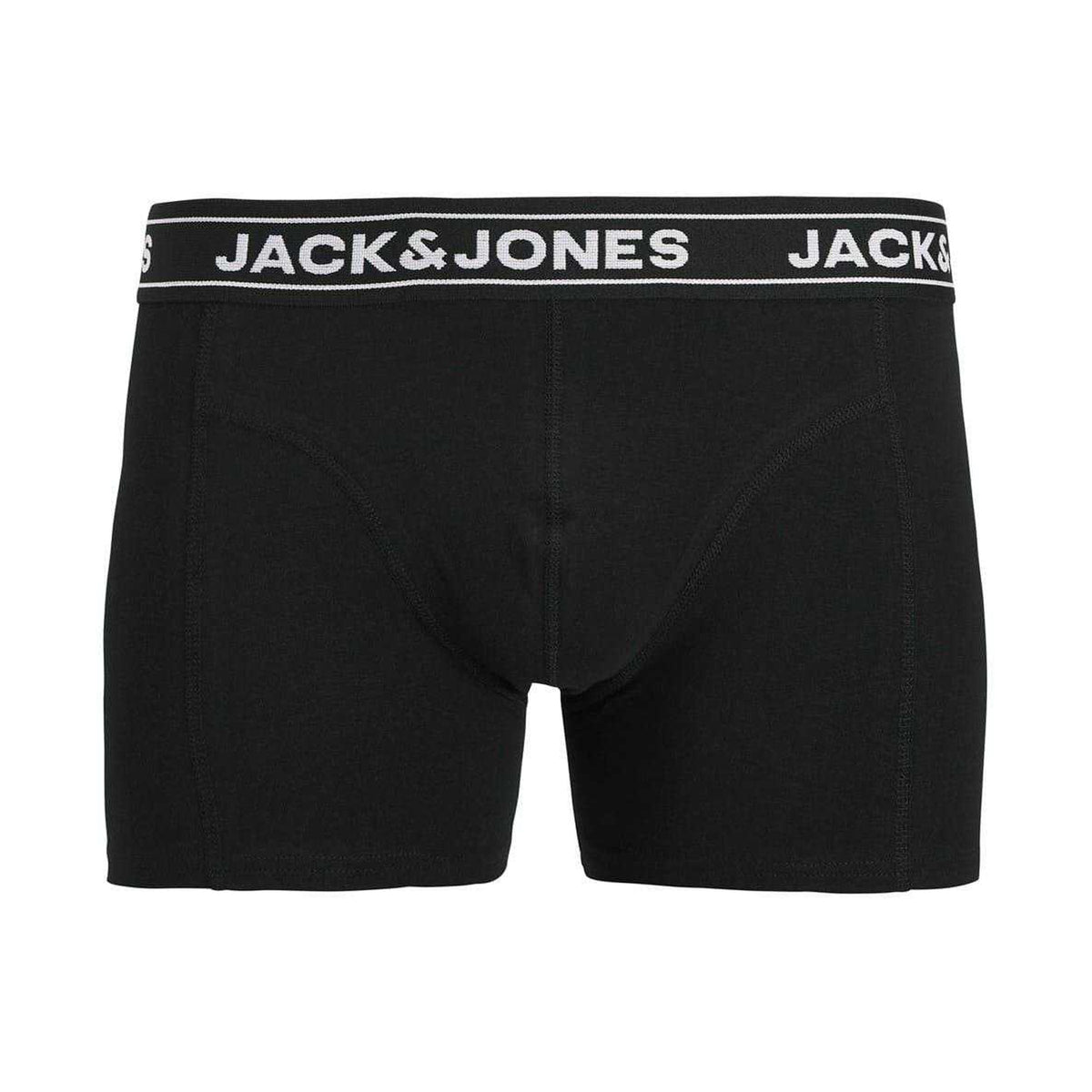 Black - Back - Jack And Jones Mens Elasticated Boxer Shorts (Pack of 7)