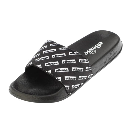 Black - Front - Ellesse Mens Morgans Slip-on Casual Flat Slides