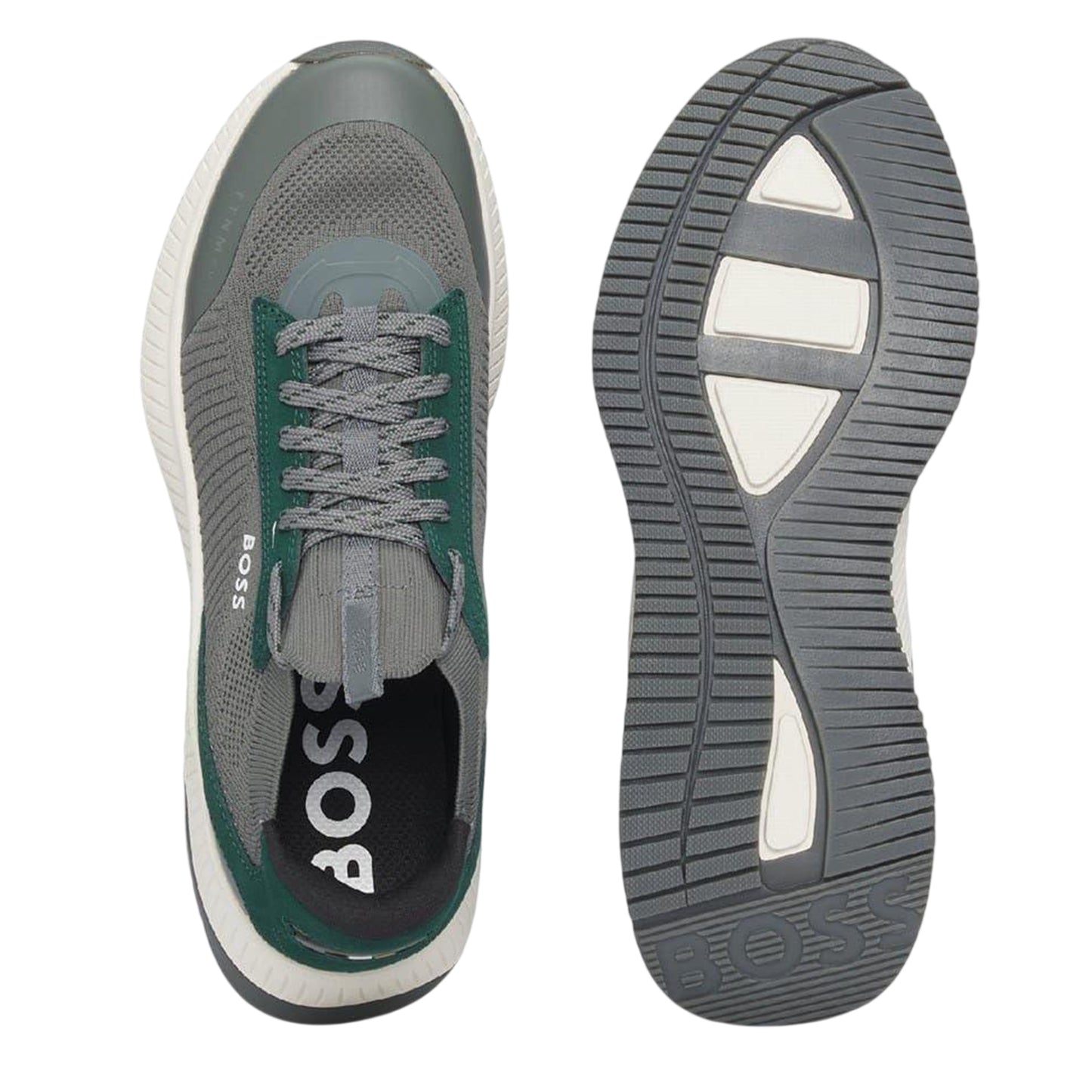 Green - Lifestyle - Boss Mens TTNM EVO Suede Trainers