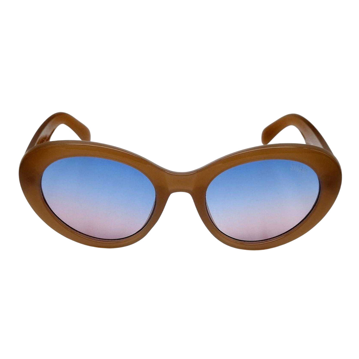 Beige - Back - Storm Unisex Adult Oval Sunglasses