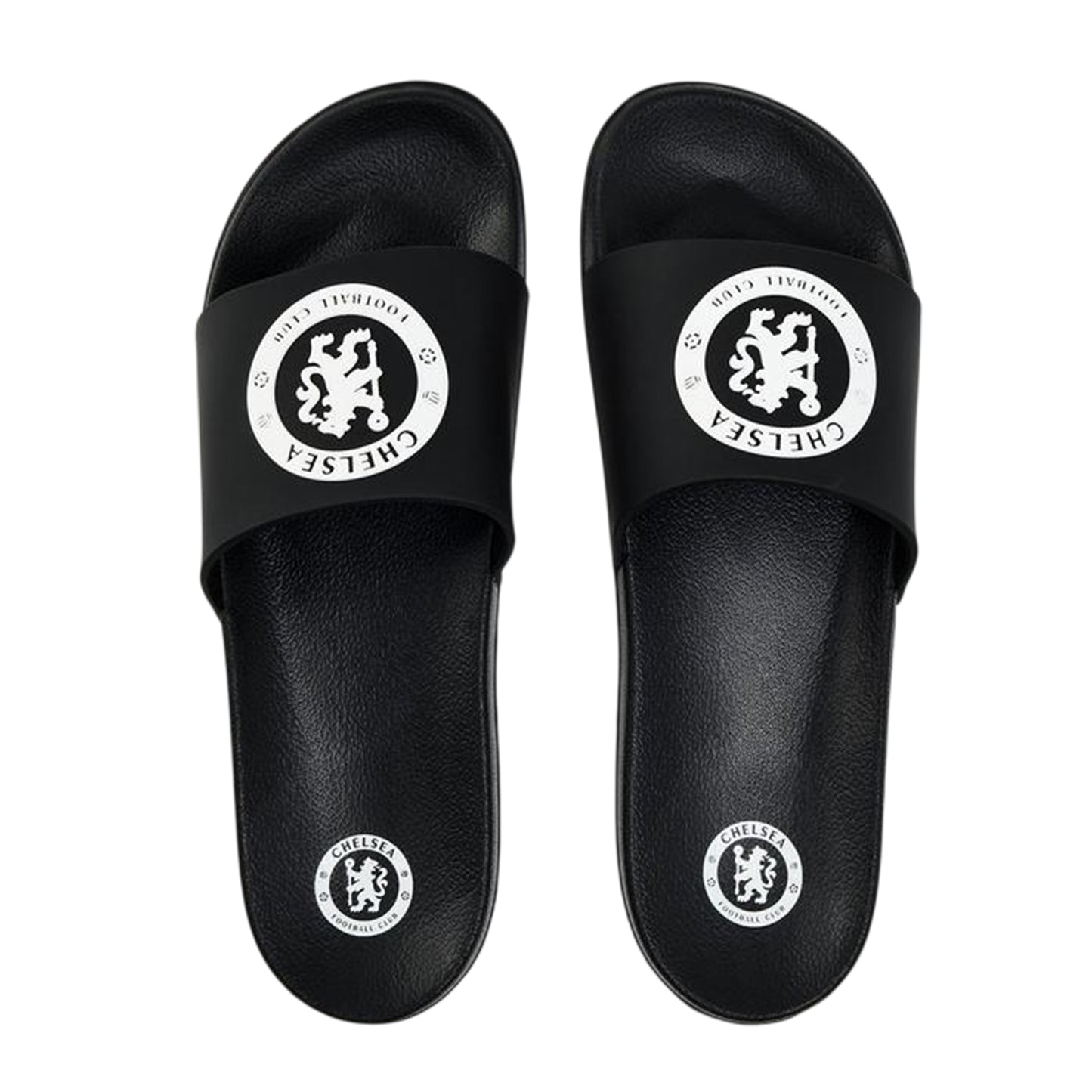 Black - Side - West Ham United FC Unisex Adult Logo Sliders