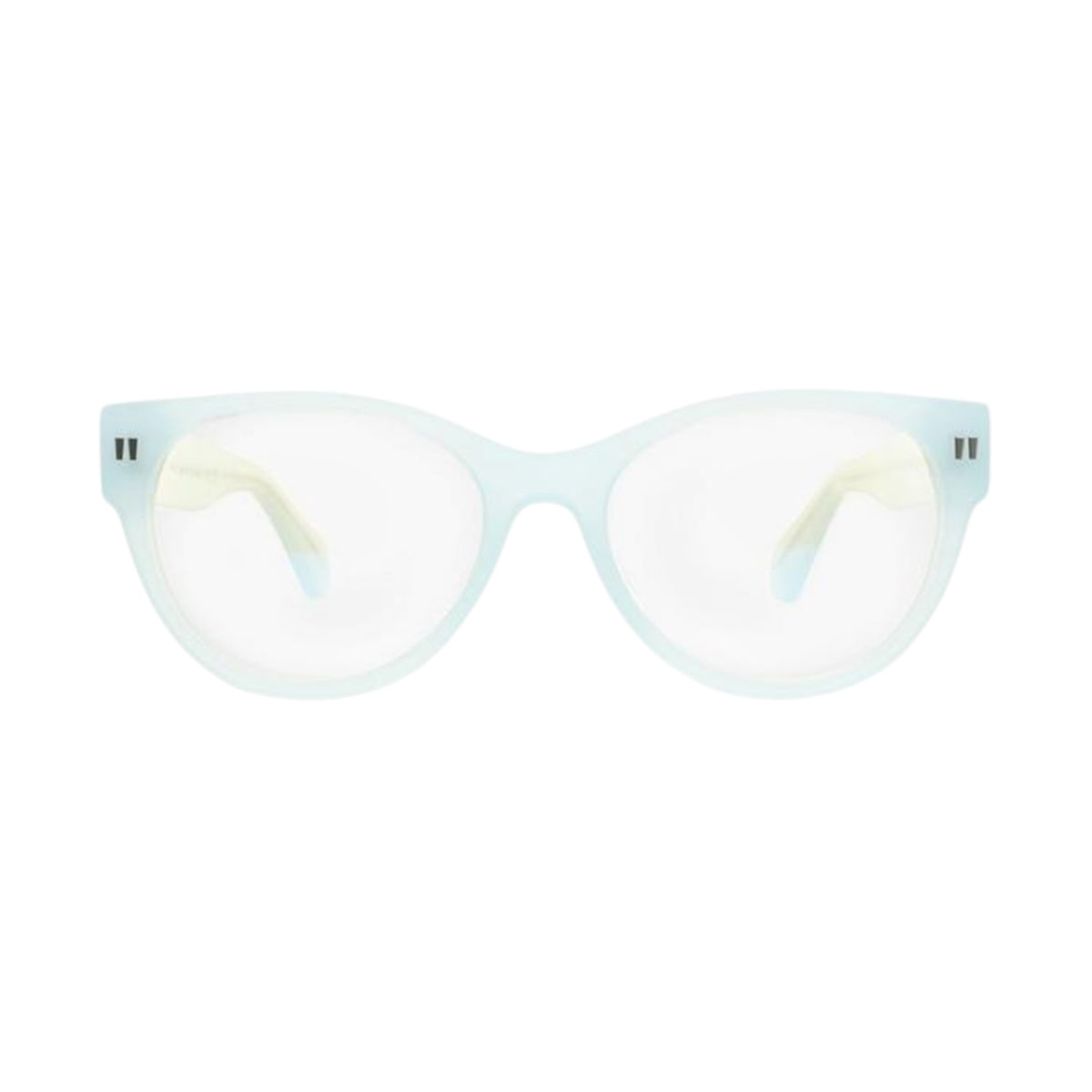Light Blue - Back - Off White Unisex Adult Style 57 Logo Glasses