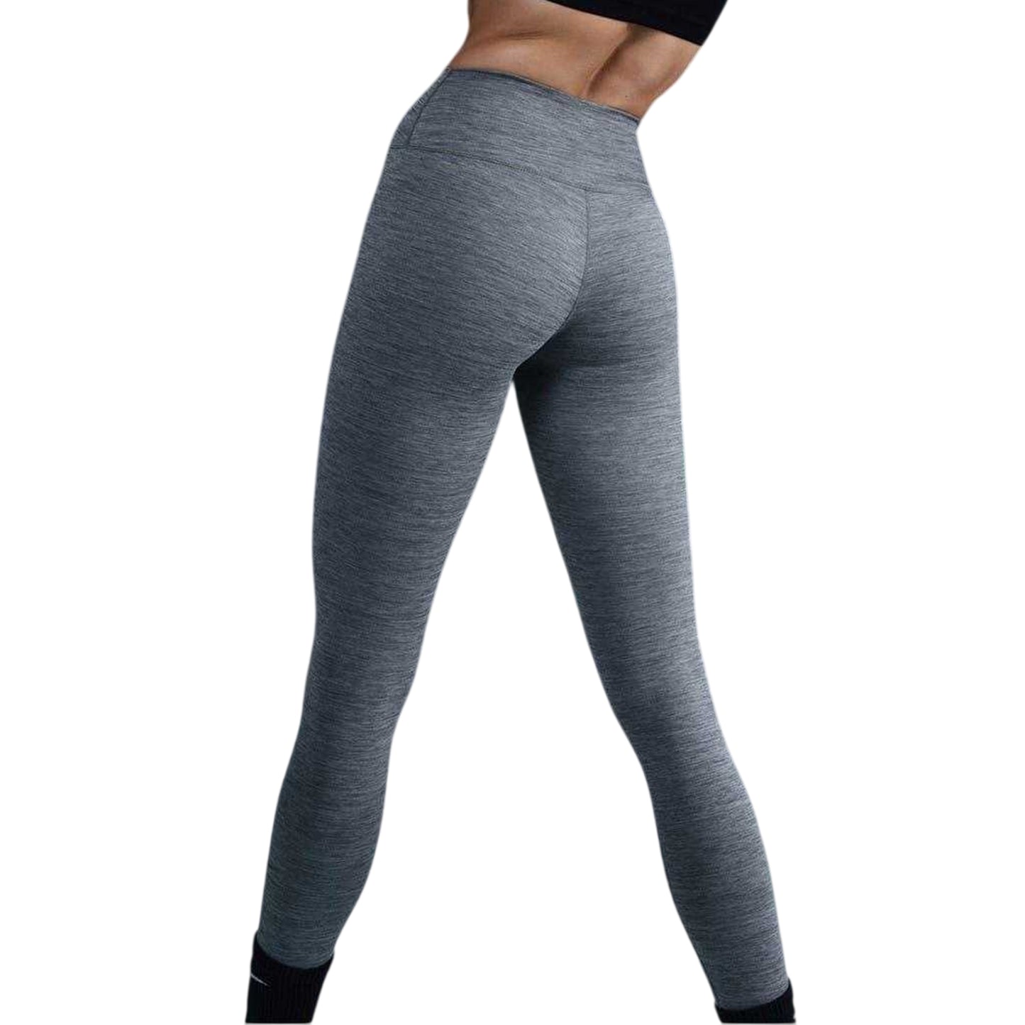 Smoke Grey - Back - Nike Womens-Ladies One Dri-FIT High Rise Tights