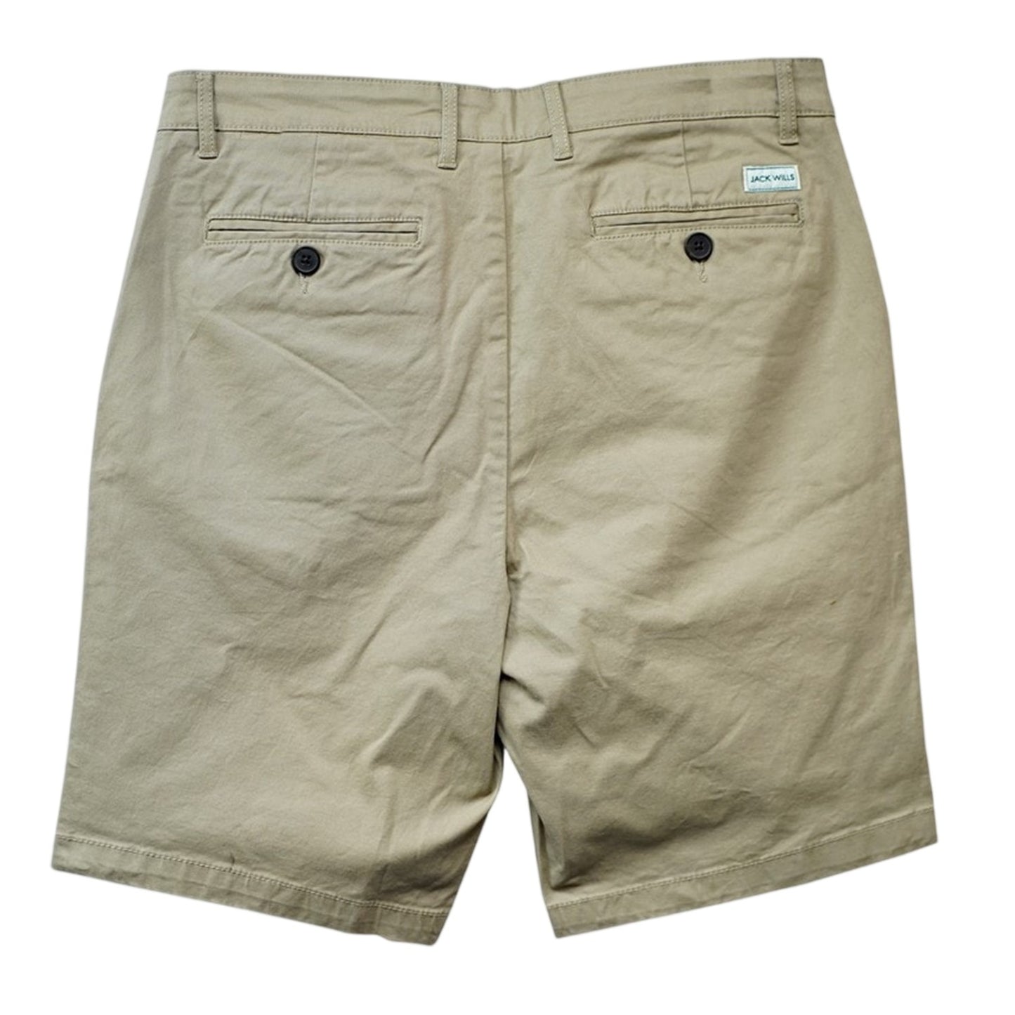 Taupe - Back - Jack Wills Mens Plain Chino Shorts