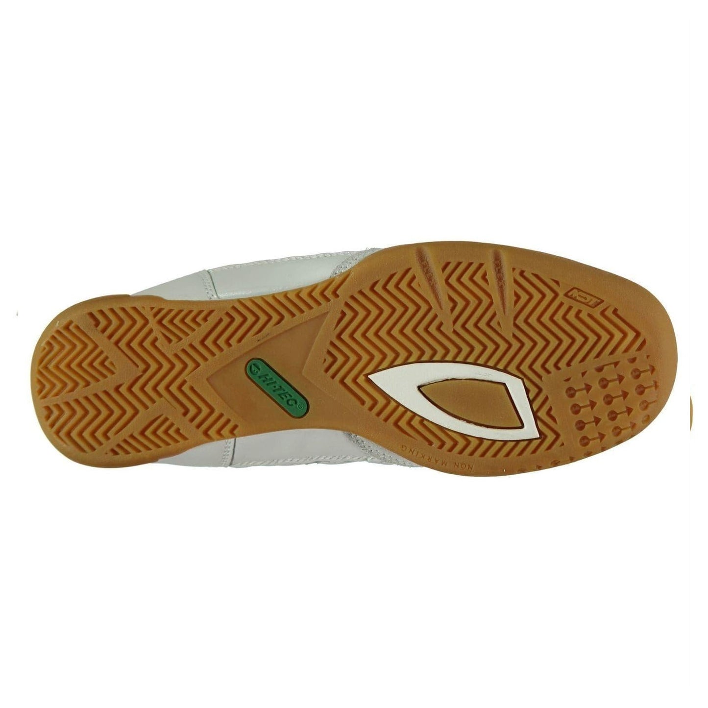 White-Green - Lifestyle - Hi-Tec Mens Suede Squash Shoes