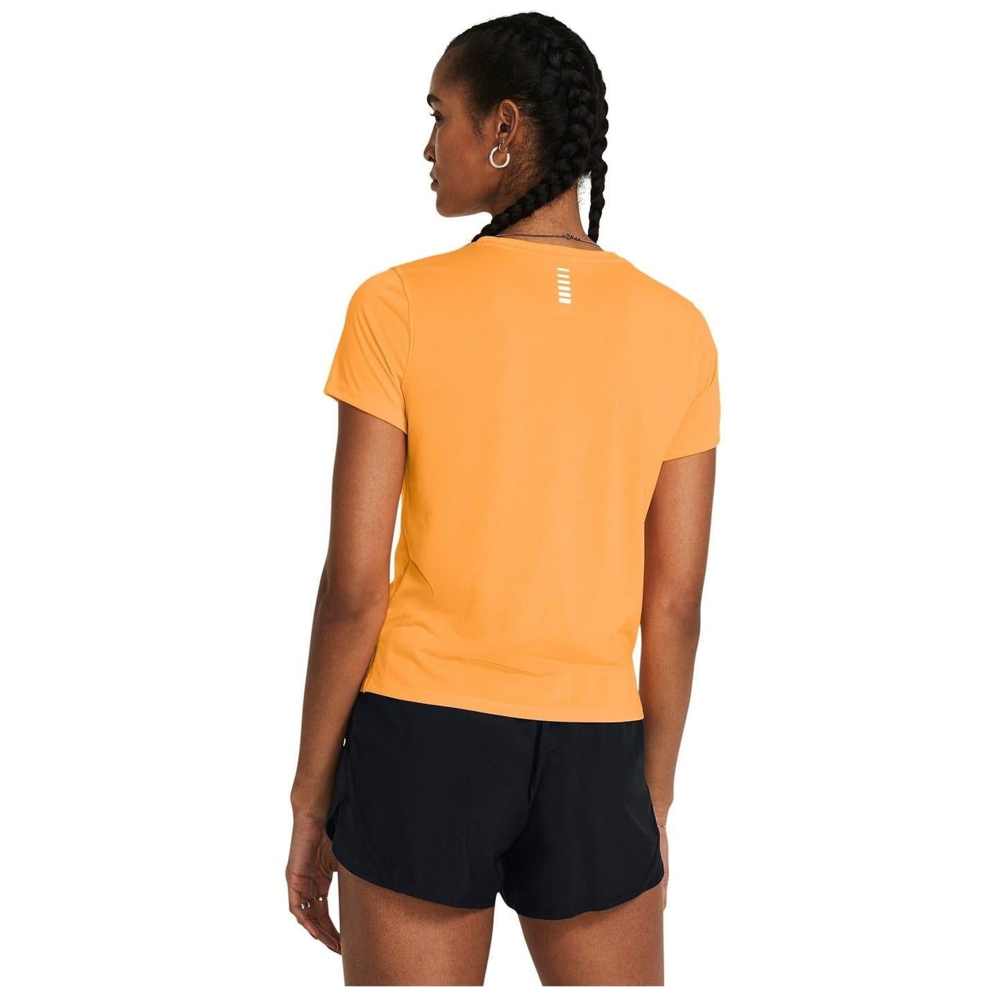 Orange - Pack Shot - Under Armour Womens-Ladies Streaker Running Top