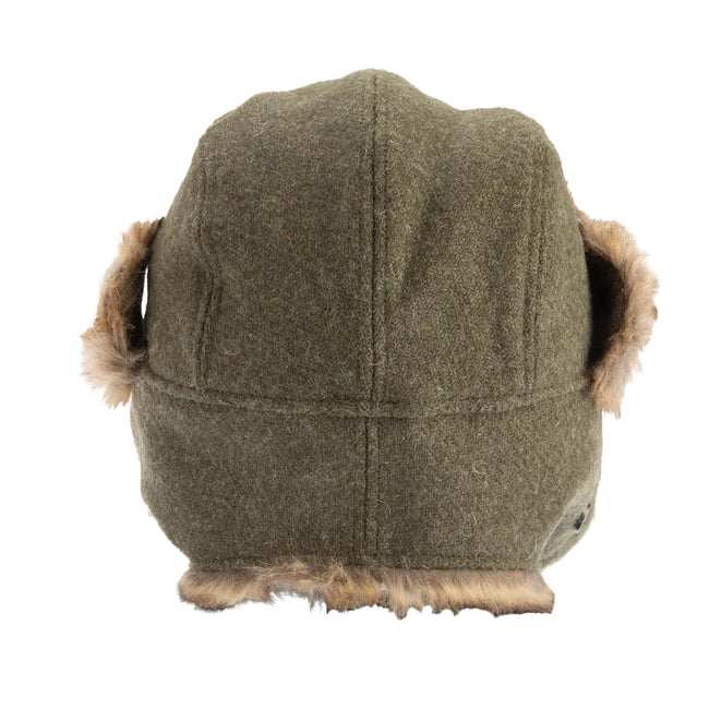 Green - Back - New Era Mens Harris Tweed Trapper Hat